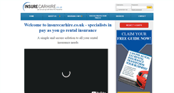 Desktop Screenshot of insurecarhire.co.uk